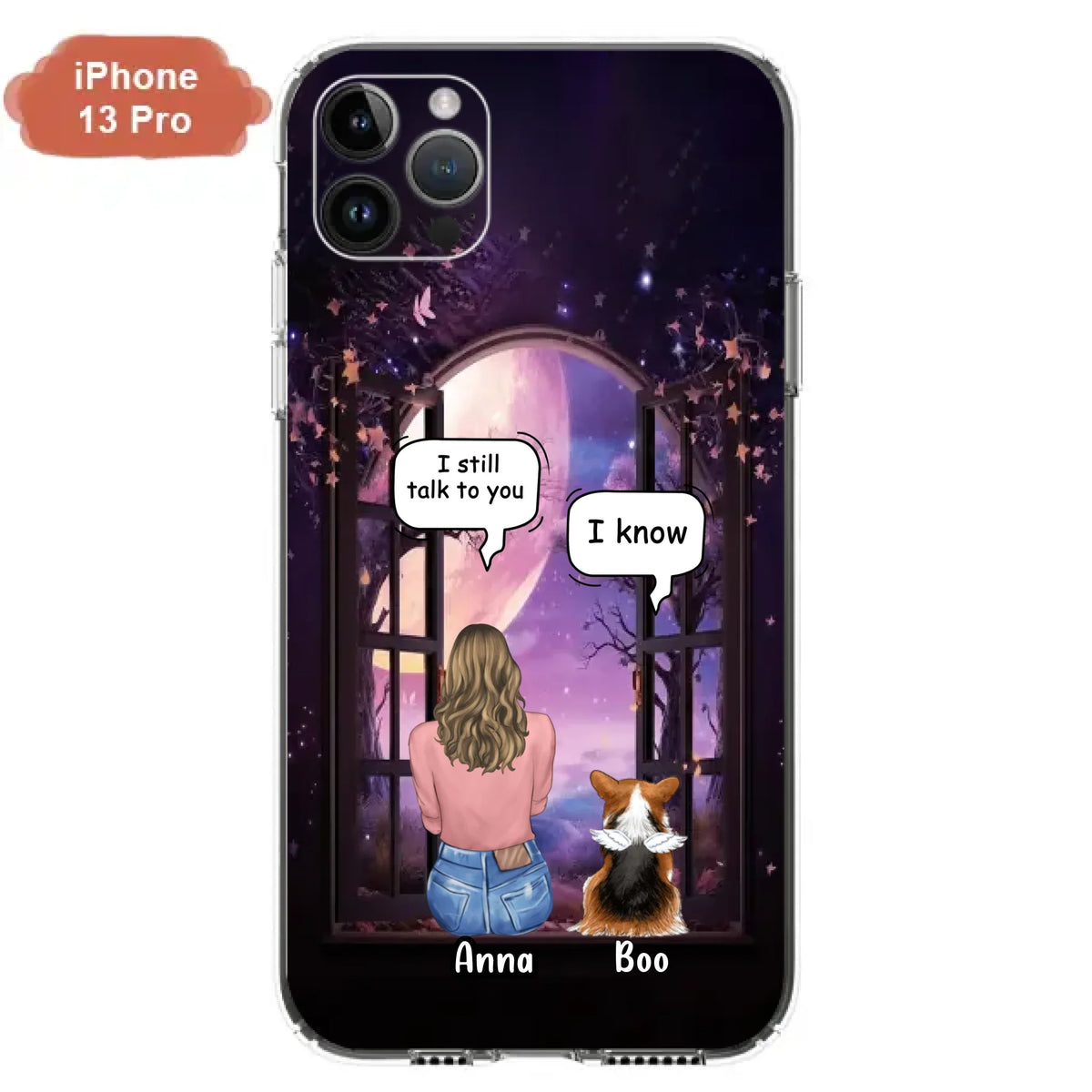 Custom Personalized Memorial Pet Phone Case - Upto 4 Dogs/Cats/Rabbits - Memorial Gift Idea for Dog/Cat/Rabbit Owners - Case For iPhone/Samsung