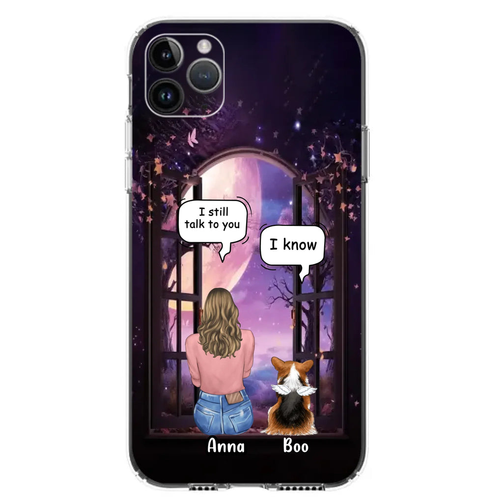 Custom Personalized Memorial Pet Phone Case - Upto 4 Dogs/Cats/Rabbits - Memorial Gift Idea for Dog/Cat/Rabbit Owners - Case For iPhone/Samsung