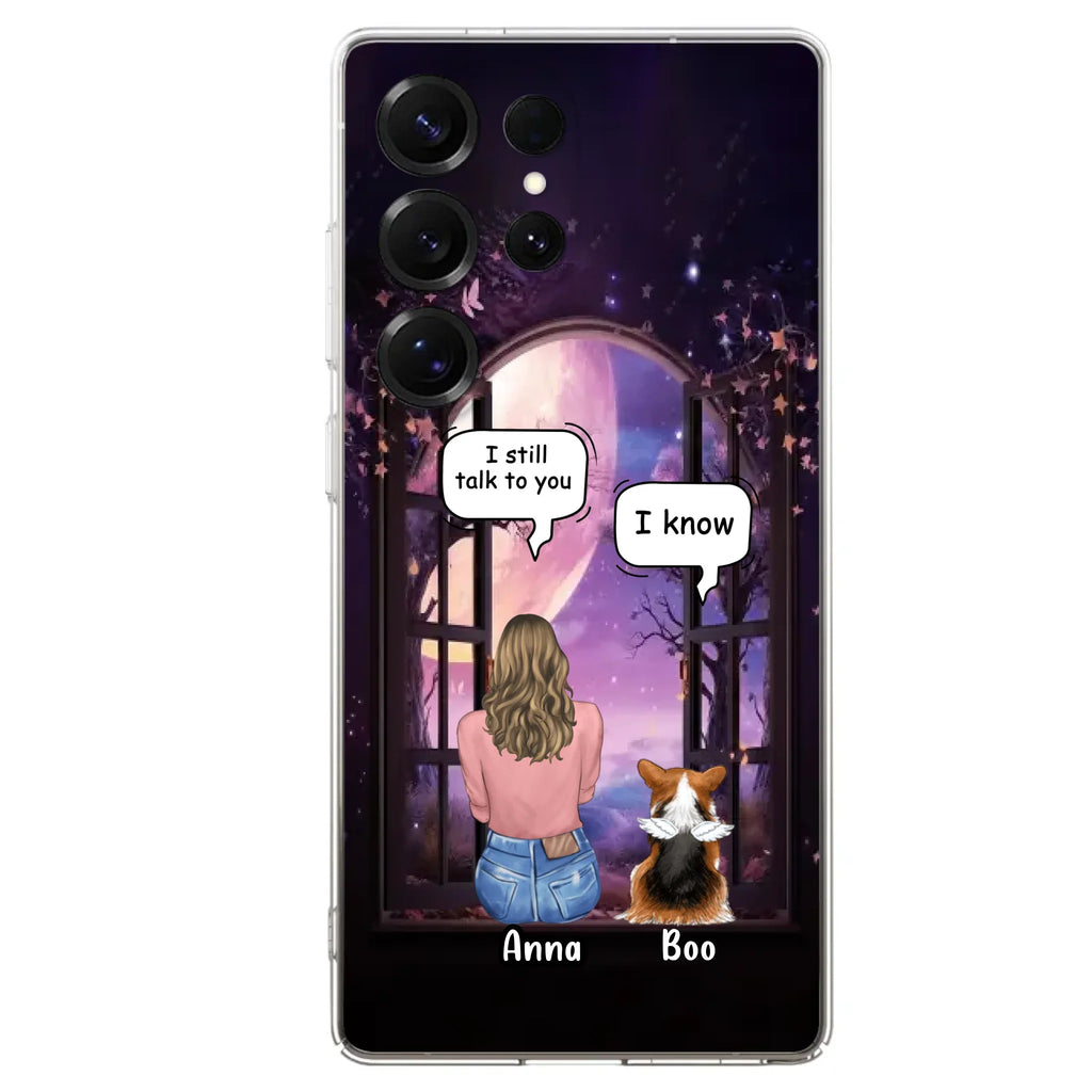 Custom Personalized Memorial Pet Phone Case - Upto 4 Dogs/Cats/Rabbits - Memorial Gift Idea for Dog/Cat/Rabbit Owners - Case For iPhone/Samsung
