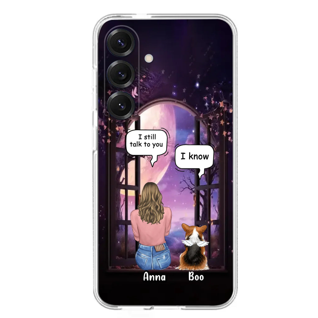 Custom Personalized Memorial Pet Phone Case - Upto 4 Dogs/Cats/Rabbits - Memorial Gift Idea for Dog/Cat/Rabbit Owners - Case For iPhone/Samsung