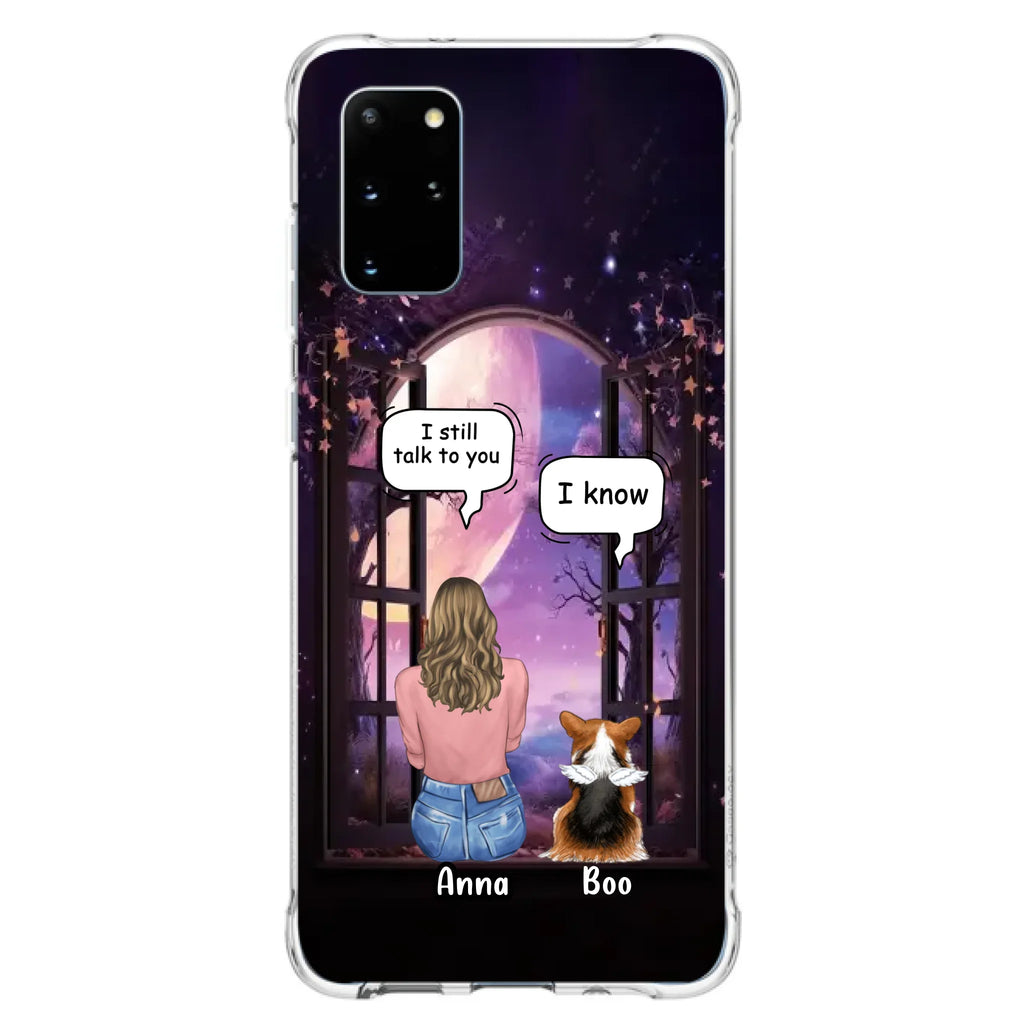 Custom Personalized Memorial Pet Phone Case - Upto 4 Dogs/Cats/Rabbits - Memorial Gift Idea for Dog/Cat/Rabbit Owners - Case For iPhone/Samsung
