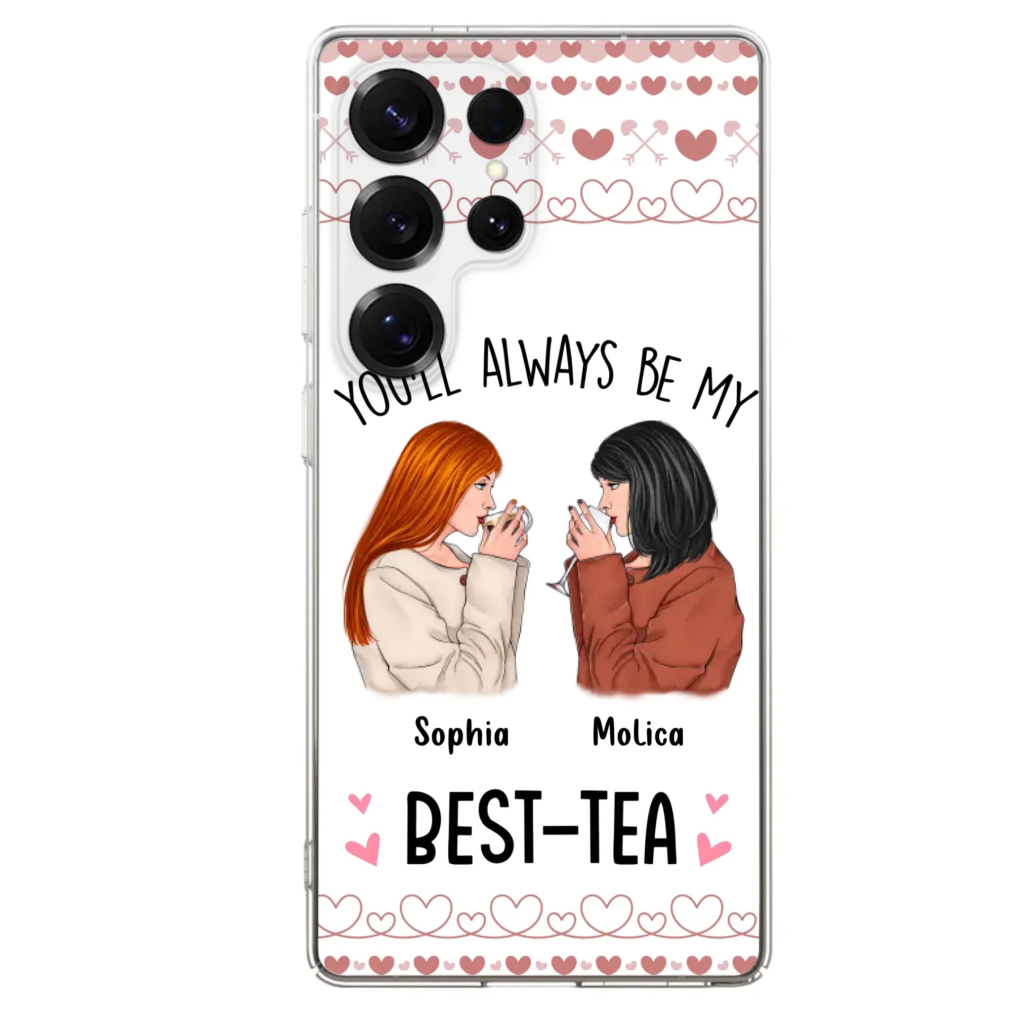 Personalized Friends Phone Case - Gift Idea for Friends/Besties - You'll Always Be My Best - Tea - Case For iPhone/Samsung