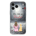 Custom Personalized Memorial Dog Mom Phone Case - Upto 5 Dogs - Memorial Gift Idea for Dog Lovers - You Took My Heart With You To Heaven - Case For iPhone And Samsung
