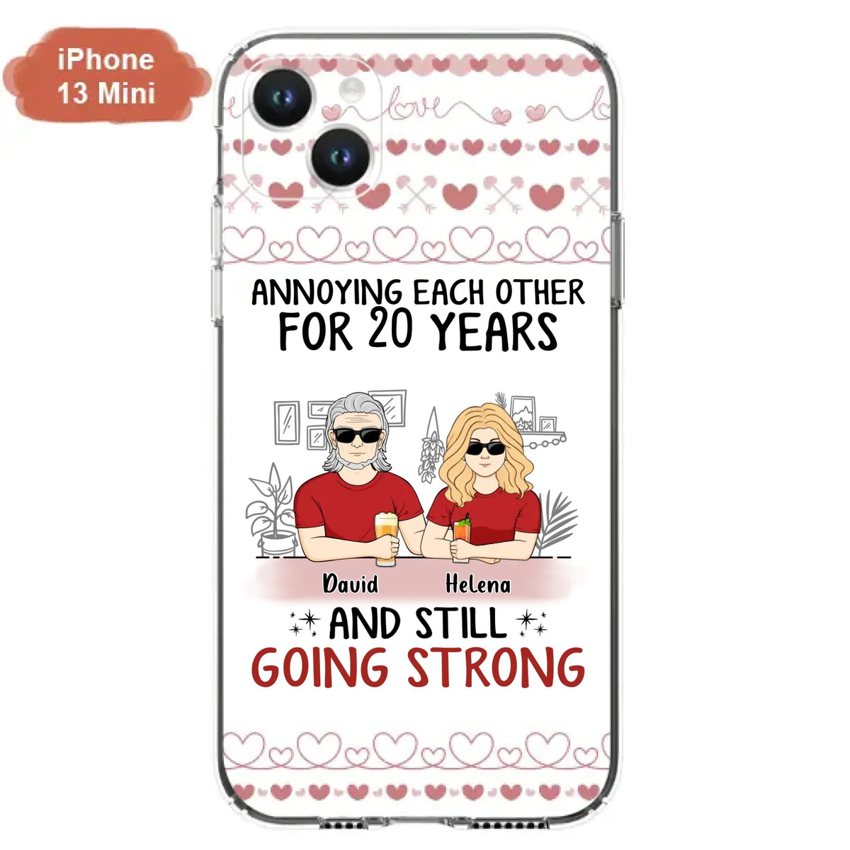 Custom Personalized Couple Phone Case - Best Gift Idea For Couple/Husband/Father's Day - Annoying Each Other For 20 Years And Still Going Strong - Case For iPhone/Samsung
