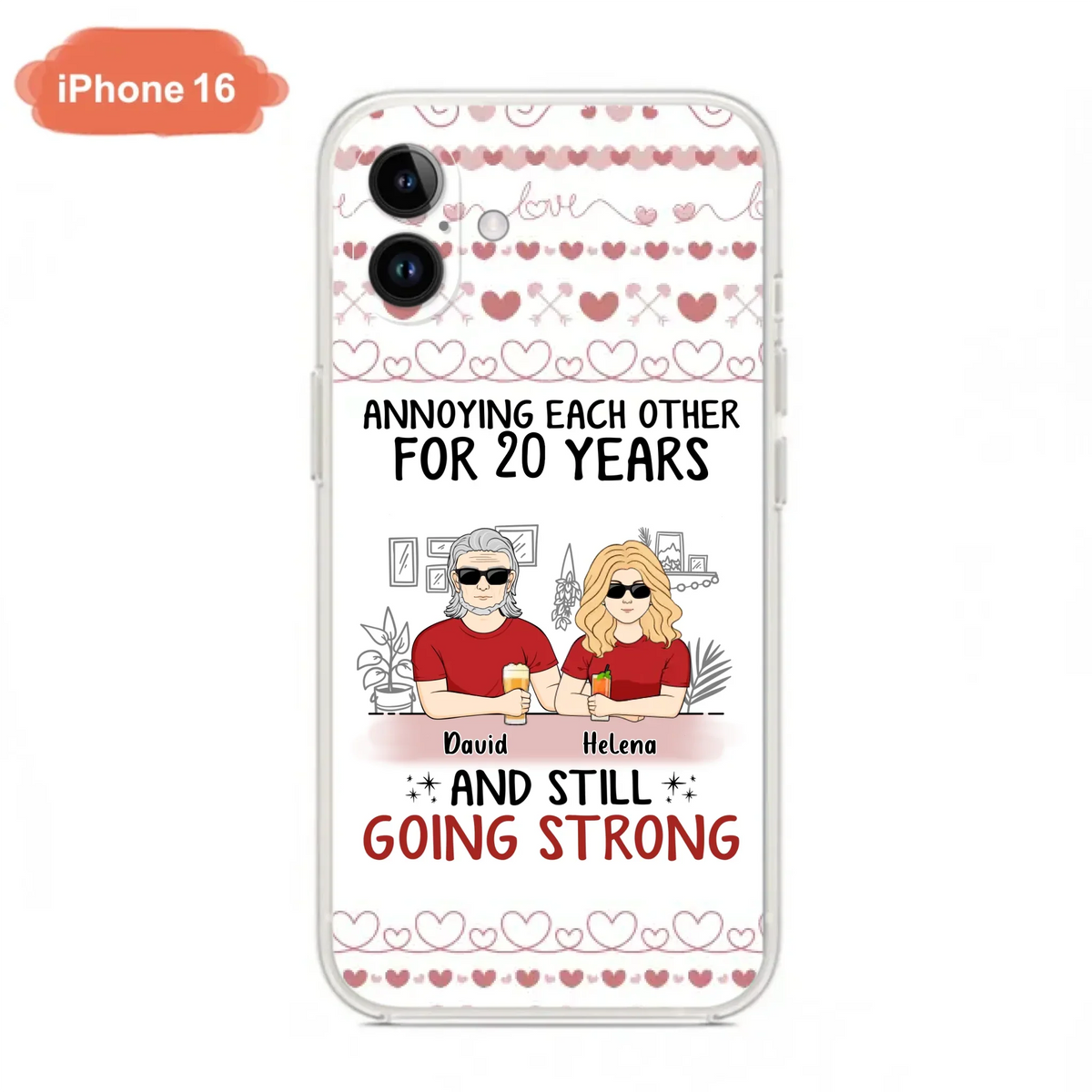Custom Personalized Couple Phone Case - Best Gift Idea For Couple/Husband/Father's Day - Annoying Each Other For 20 Years And Still Going Strong - Case For iPhone/Samsung