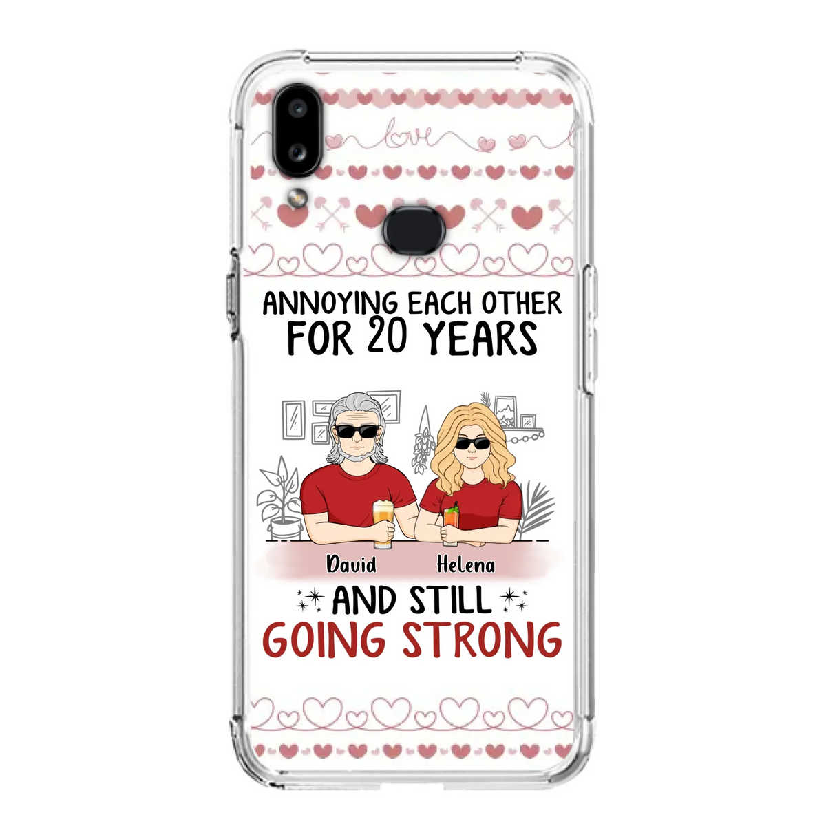 Custom Personalized Couple Phone Case - Best Gift Idea For Couple/Husband/Father's Day - Annoying Each Other For 20 Years And Still Going Strong - Case For iPhone/Samsung