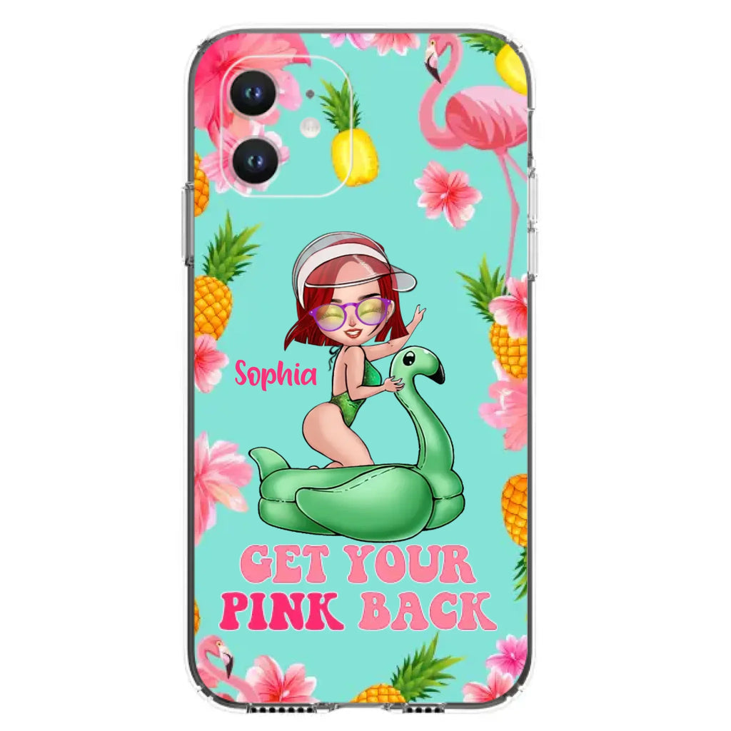Custom Personalized Bikini Girl Phone Case - Gift Idea For Girl - Get Your Pink Back - Cases For iPhone/Samsung