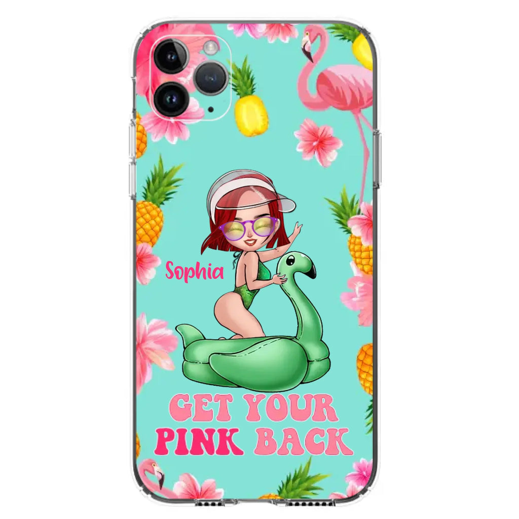 Custom Personalized Bikini Girl Phone Case - Gift Idea For Girl - Get Your Pink Back - Cases For iPhone/Samsung