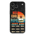 Custom Personalized Reel Cool Dad Phone Case - Gift Idea For Father's Day/Grandpa/Fishing Lovers - Upto 9 Kids - Reel Cool Papa Just Ask - Cases For iPhone/Samsung