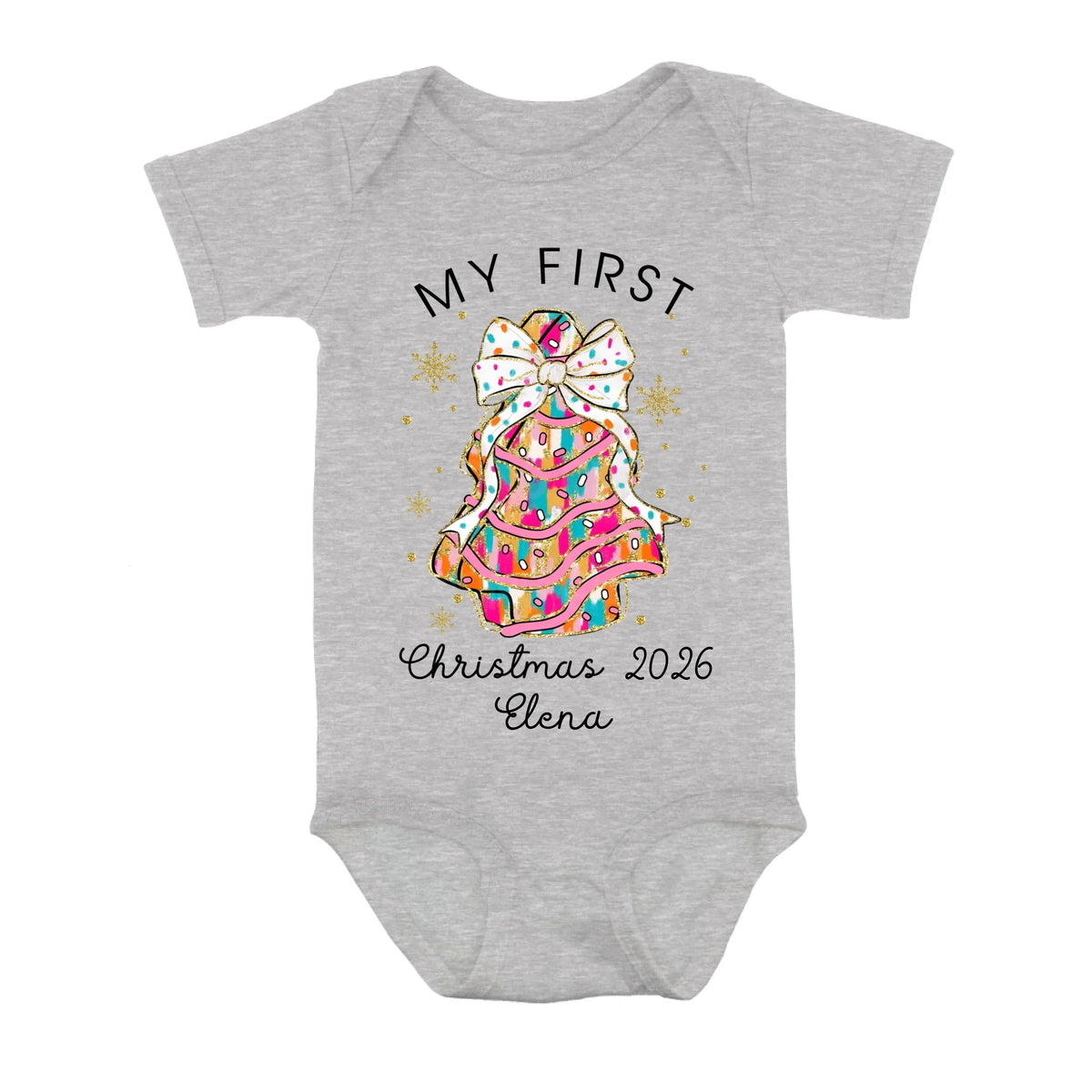 Personalized Christmas Baby Onesie - Gift Idea For Your Baby/Christmas - My First Christmas