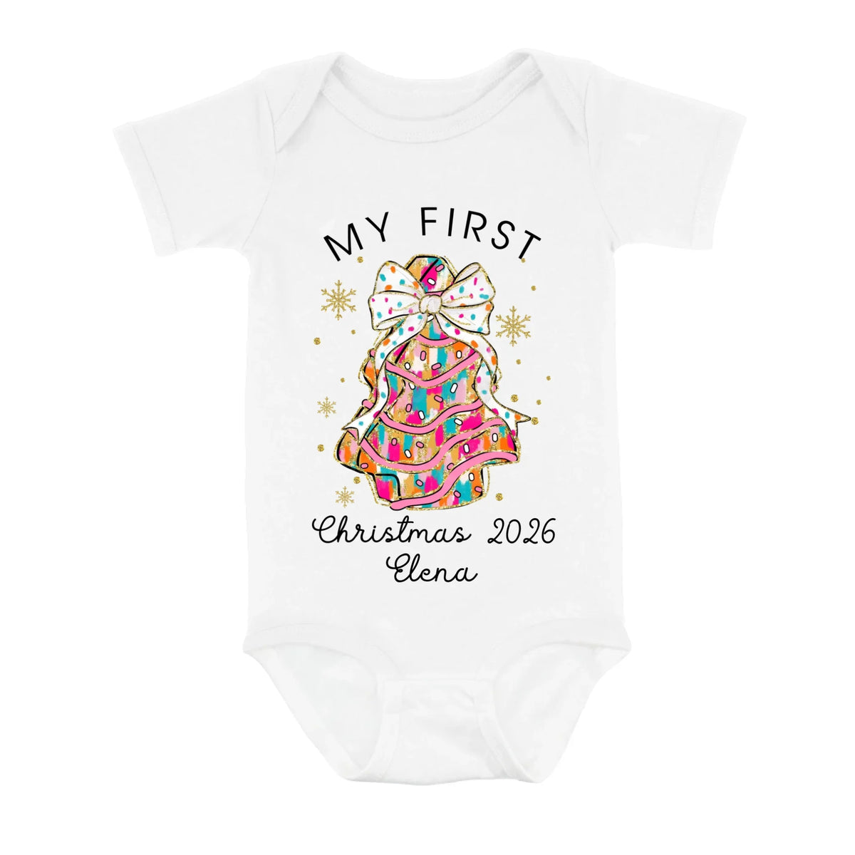 Personalized Christmas Baby Onesie - Gift Idea For Your Baby/Christmas - My First Christmas