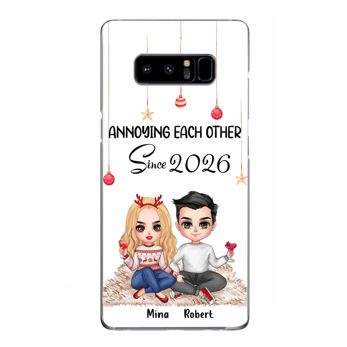 Custom Personalized Couple Phone Case - Christmas  Gift Idea For Couple - Annoying Each Other Since 2026 - Case for iPhone/Samsung