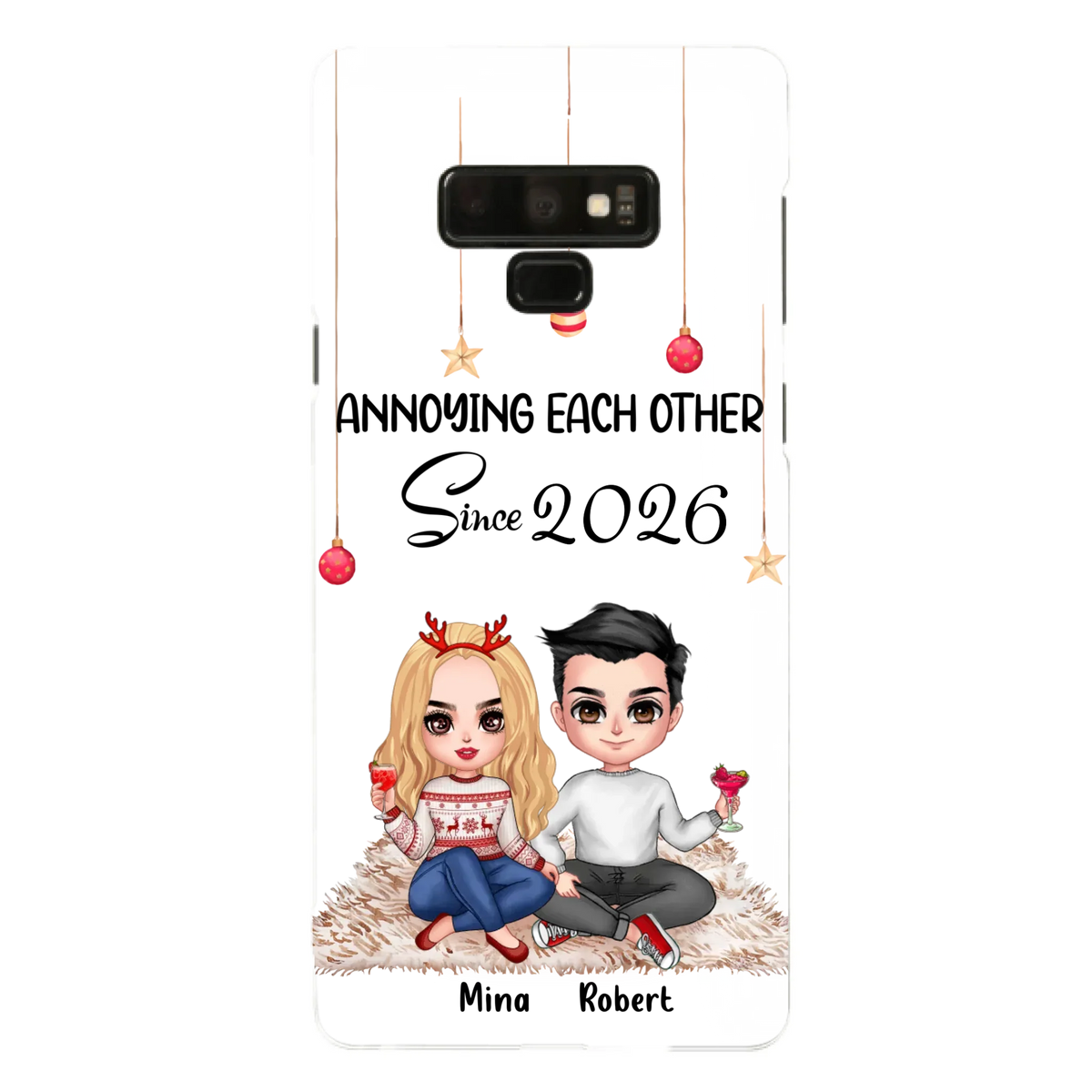 Custom Personalized Couple Phone Case - Christmas  Gift Idea For Couple - Annoying Each Other Since 2026 - Case for iPhone/Samsung