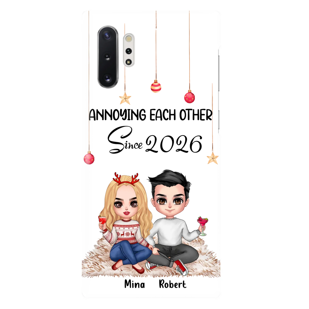 Custom Personalized Couple Phone Case - Christmas  Gift Idea For Couple - Annoying Each Other Since 2026 - Case for iPhone/Samsung