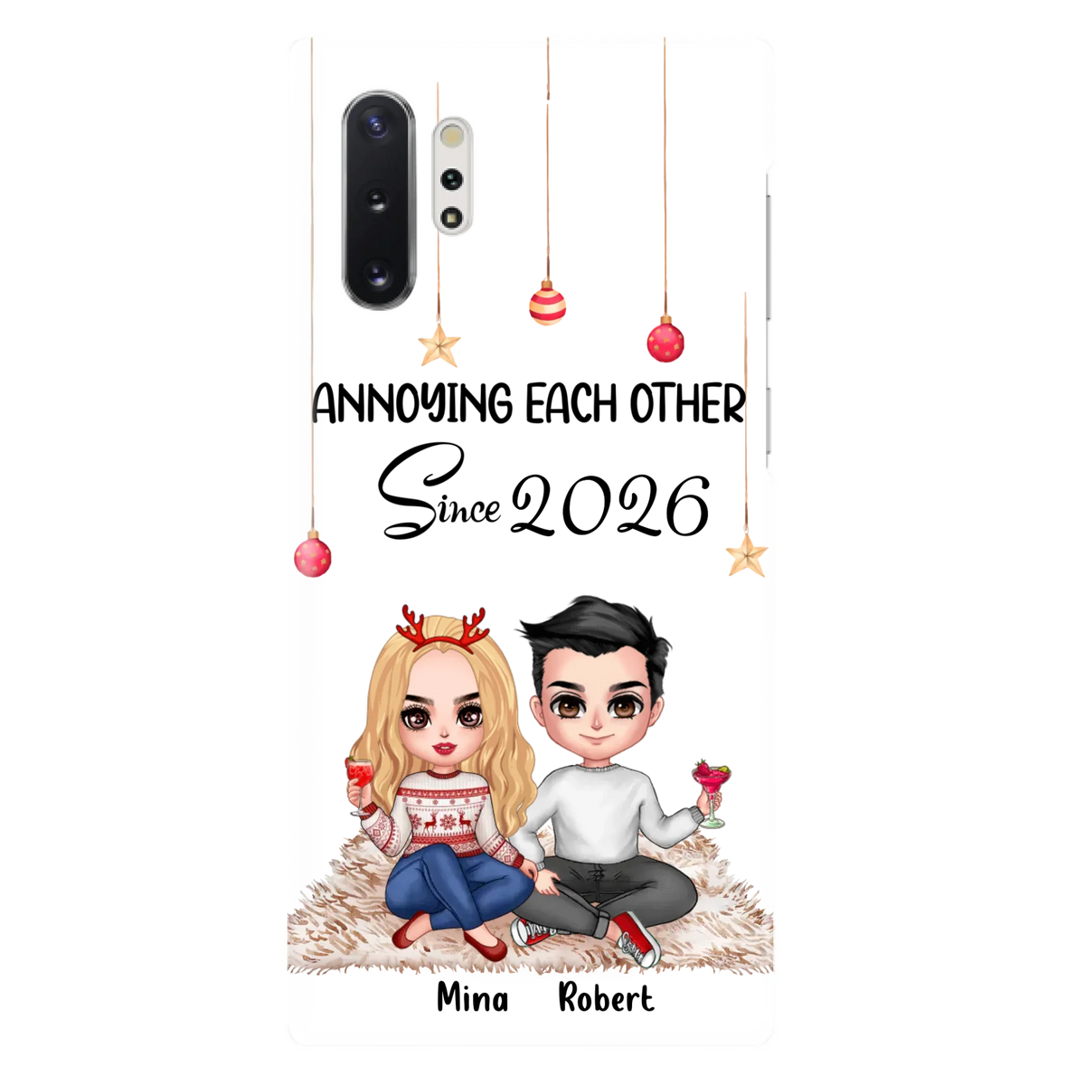 Custom Personalized Couple Phone Case - Christmas  Gift Idea For Couple - Annoying Each Other Since 2026 - Case for iPhone/Samsung