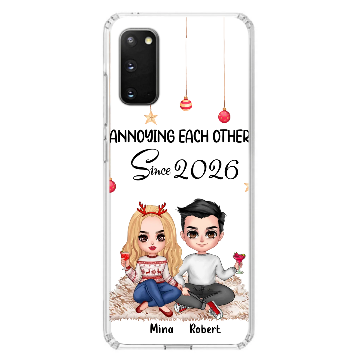 Custom Personalized Couple Phone Case - Christmas  Gift Idea For Couple - Annoying Each Other Since 2026 - Case for iPhone/Samsung