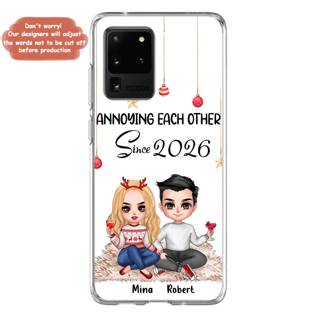 Custom Personalized Couple Phone Case - Christmas  Gift Idea For Couple - Annoying Each Other Since 2026 - Case for iPhone/Samsung