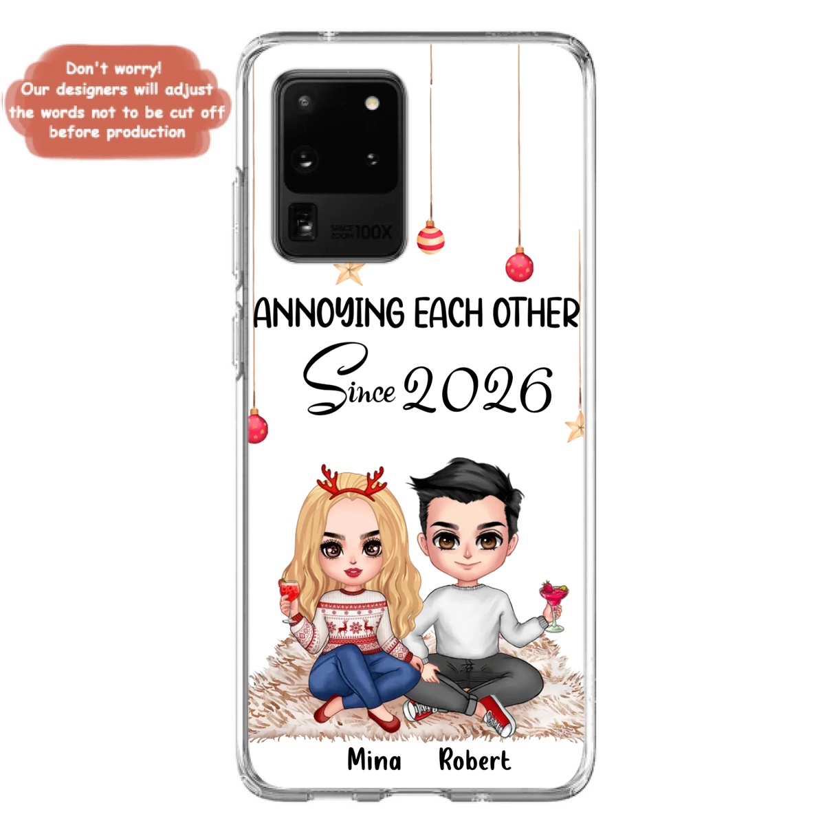 Custom Personalized Couple Phone Case - Christmas  Gift Idea For Couple - Annoying Each Other Since 2026 - Case for iPhone/Samsung