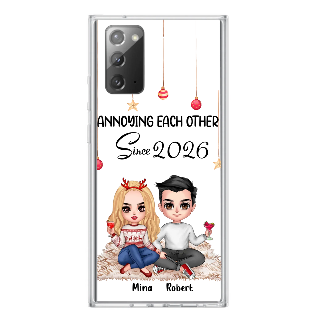 Custom Personalized Couple Phone Case - Christmas  Gift Idea For Couple - Annoying Each Other Since 2026 - Case for iPhone/Samsung
