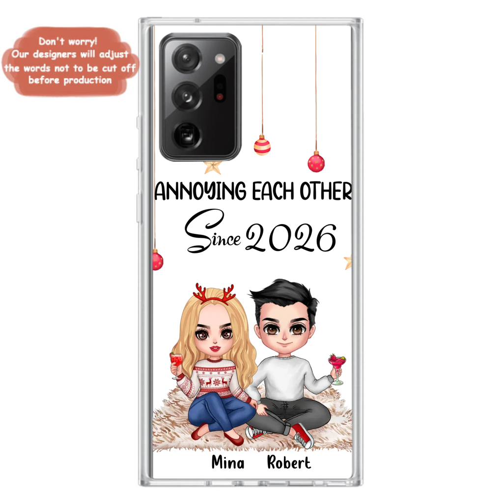 Custom Personalized Couple Phone Case - Christmas  Gift Idea For Couple - Annoying Each Other Since 2026 - Case for iPhone/Samsung