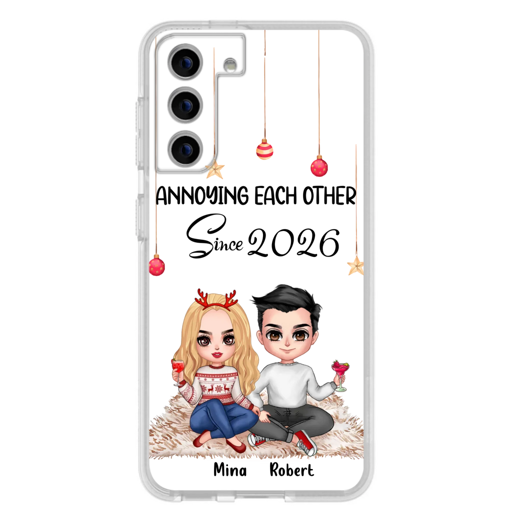 Custom Personalized Couple Phone Case - Christmas  Gift Idea For Couple - Annoying Each Other Since 2026 - Case for iPhone/Samsung