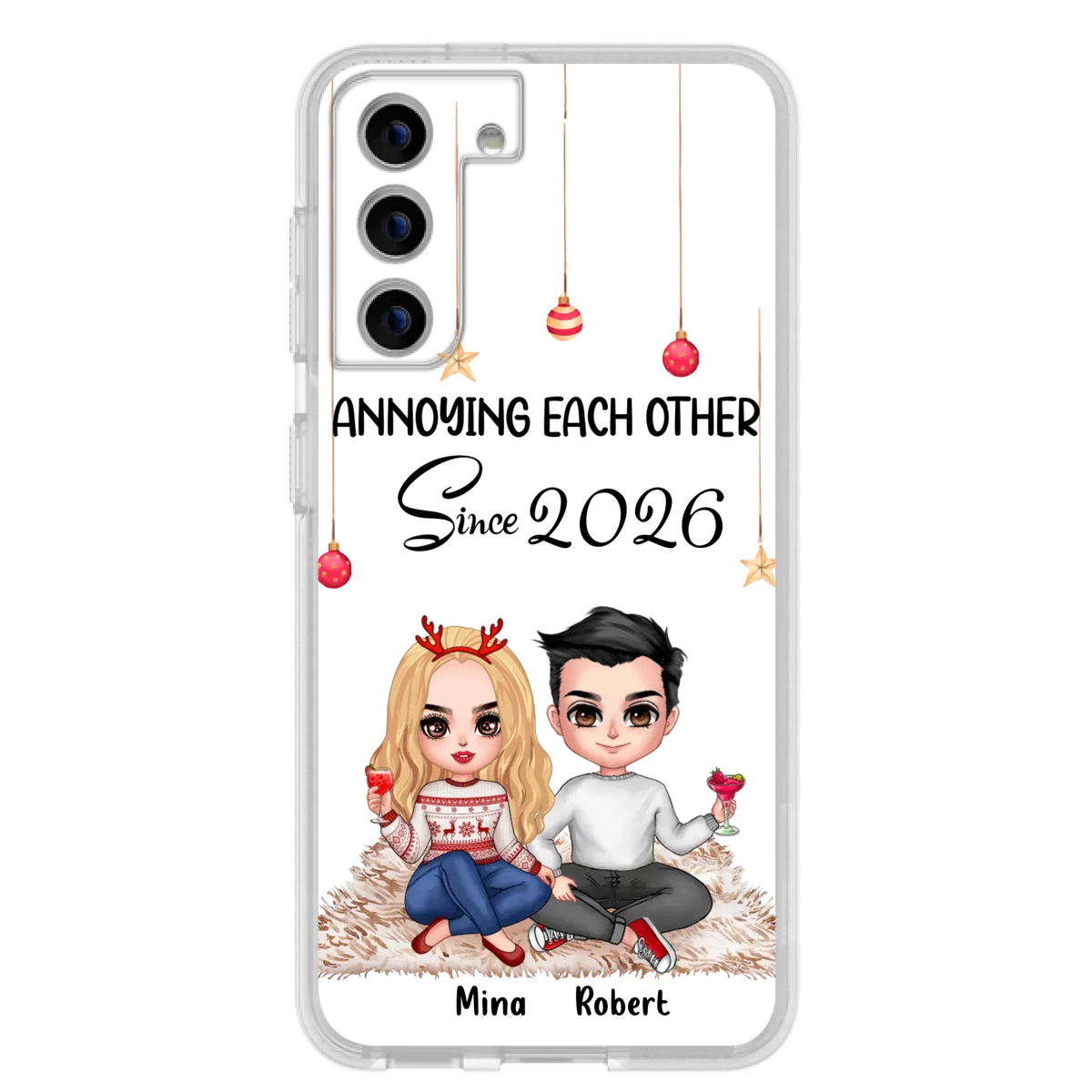 Custom Personalized Couple Phone Case - Christmas  Gift Idea For Couple - Annoying Each Other Since 2026 - Case for iPhone/Samsung