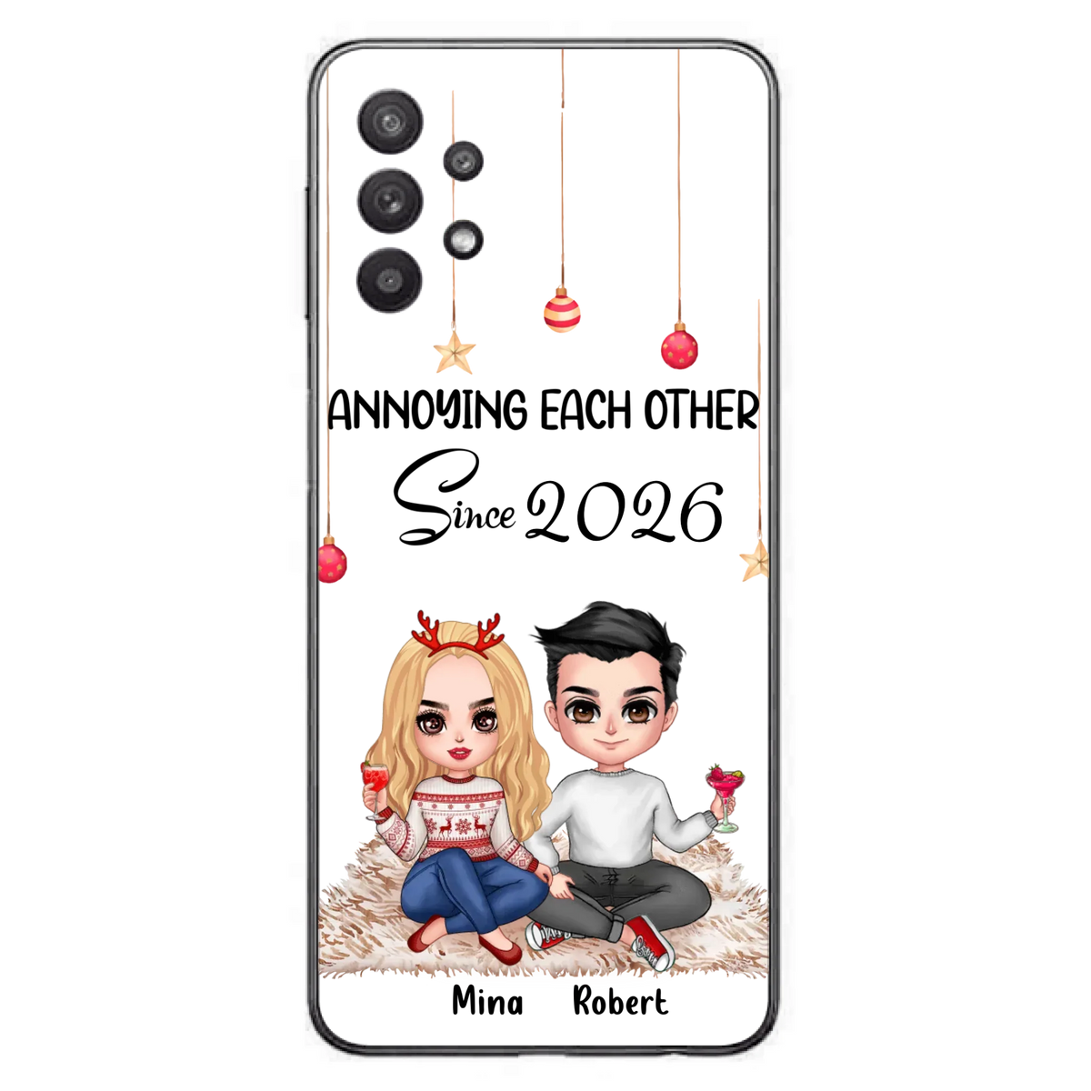 Custom Personalized Couple Phone Case - Christmas  Gift Idea For Couple - Annoying Each Other Since 2026 - Case for iPhone/Samsung