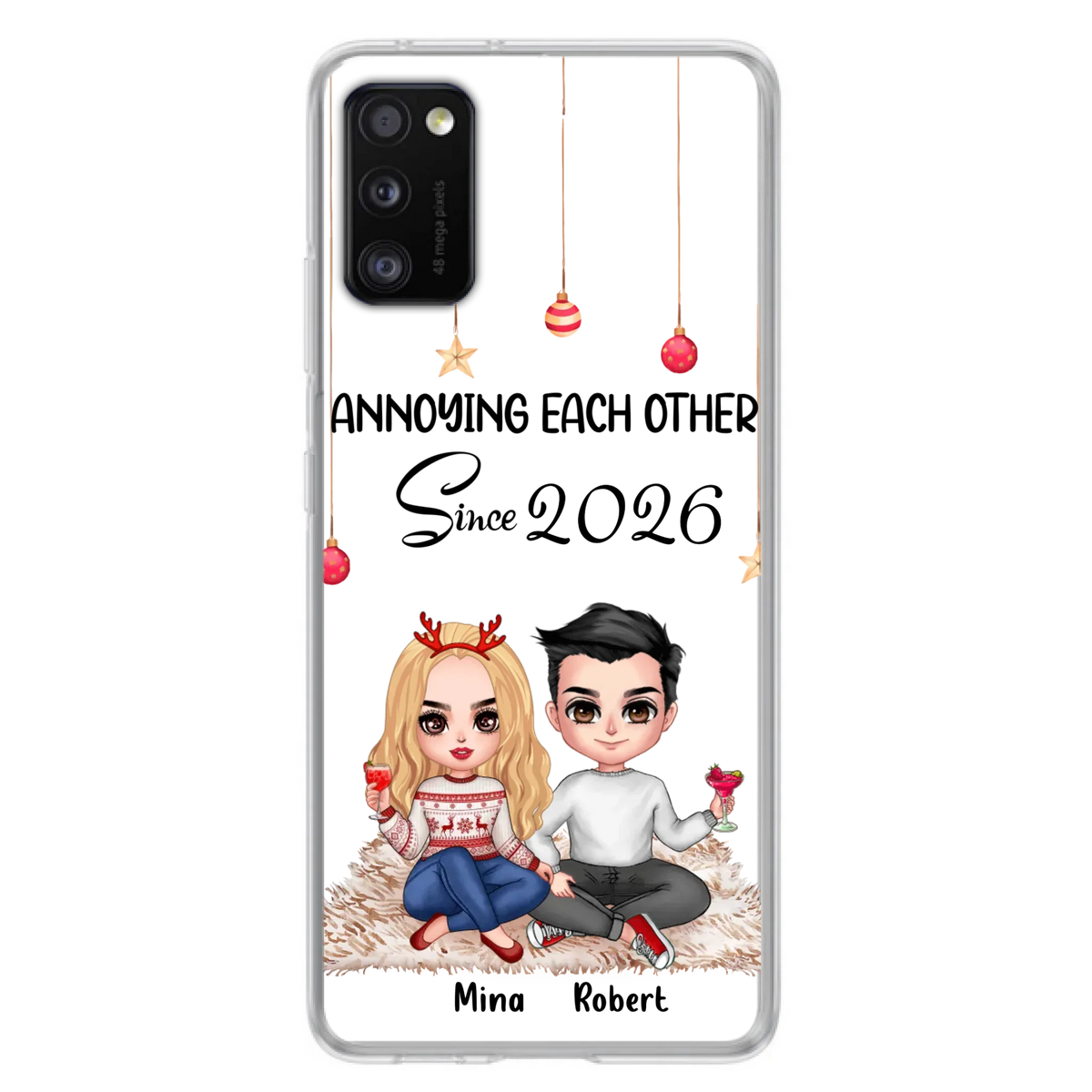 Custom Personalized Couple Phone Case - Christmas  Gift Idea For Couple - Annoying Each Other Since 2026 - Case for iPhone/Samsung