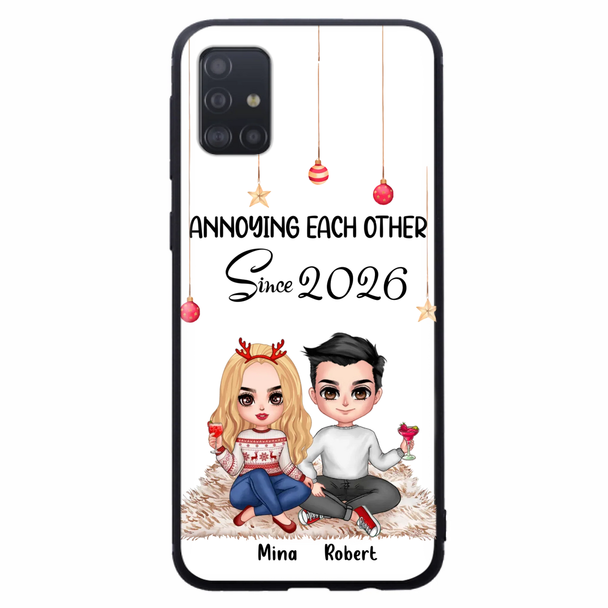 Custom Personalized Couple Phone Case - Christmas  Gift Idea For Couple - Annoying Each Other Since 2026 - Case for iPhone/Samsung