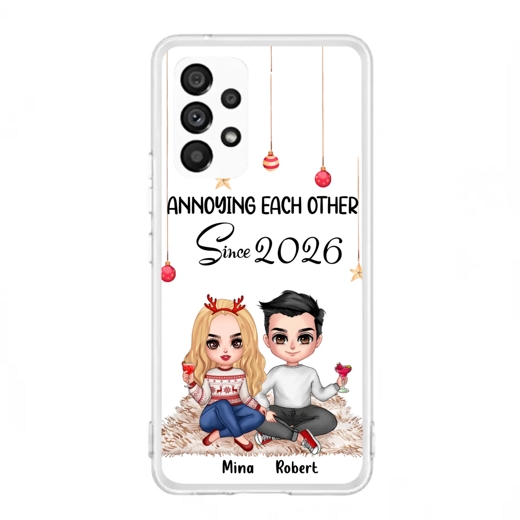 Custom Personalized Couple Phone Case - Christmas  Gift Idea For Couple - Annoying Each Other Since 2026 - Case for iPhone/Samsung