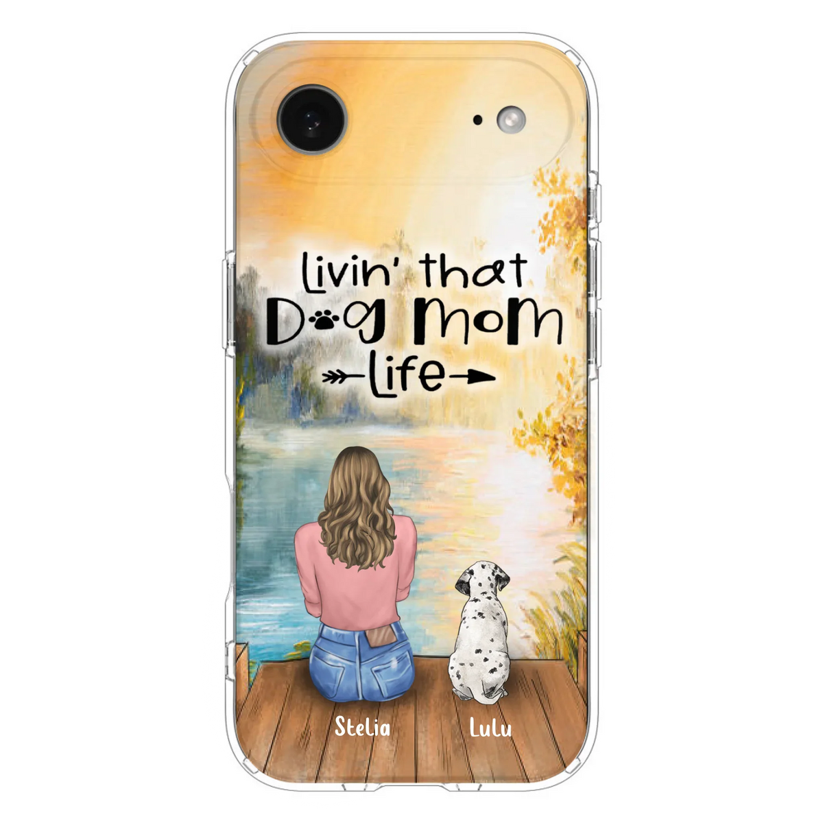 Custom Personalized Dog Mom Phone Case - Gift for Dog Lovers - iPhone & Samsung Case with upto 4 Dogs