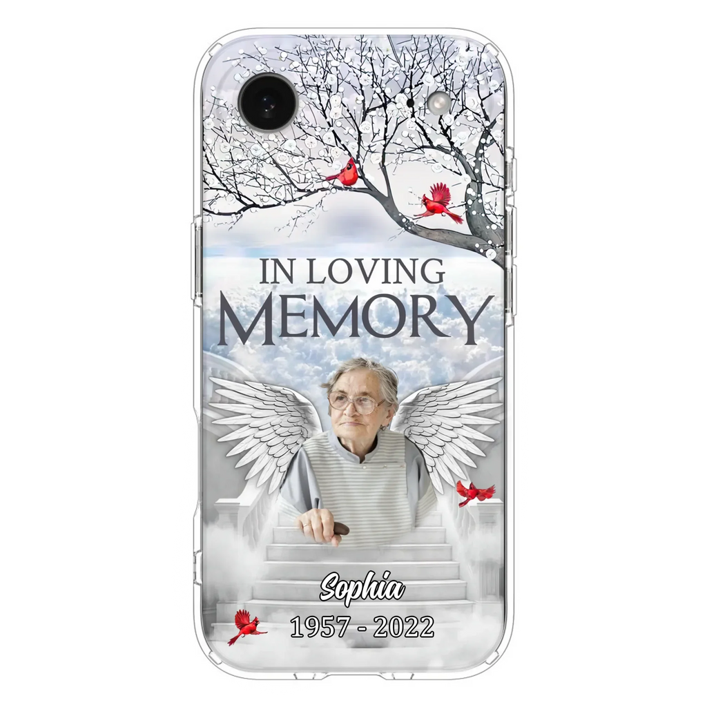Custom Personalized Memorial Phone Case - Upload Photo - Memorial Gift Idea For Family - In Loving Memory - Case For iPhone & Samsung