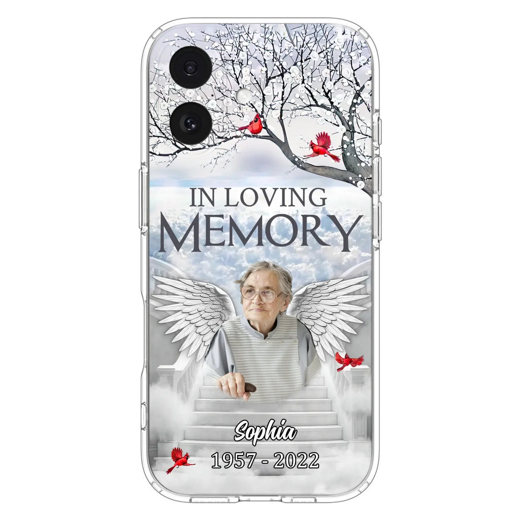 Custom Personalized Memorial Phone Case - Upload Photo - Memorial Gift Idea For Family - In Loving Memory - Case For iPhone & Samsung
