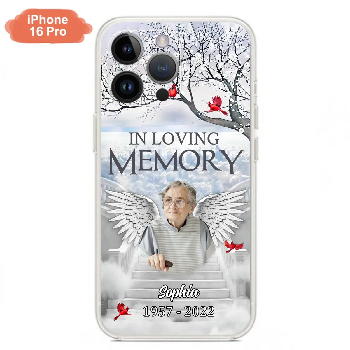 Custom Personalized Memorial Phone Case - Upload Photo - Memorial Gift Idea For Family - In Loving Memory - Case For iPhone & Samsung