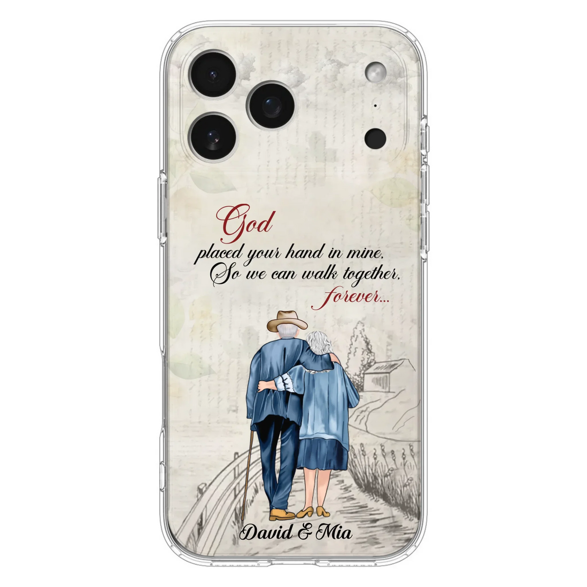 Personalized Old Couple Phone Case - Best Gift For Couple - Case For iPhone And Samsung