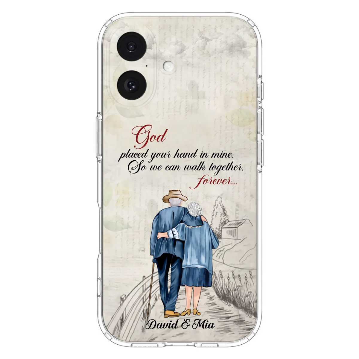 Personalized Old Couple Phone Case - Best Gift For Couple - Case For iPhone And Samsung