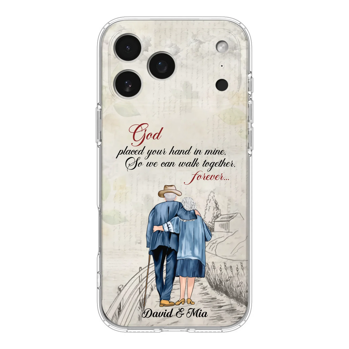 Personalized Old Couple Phone Case - Best Gift For Couple - Case For iPhone And Samsung