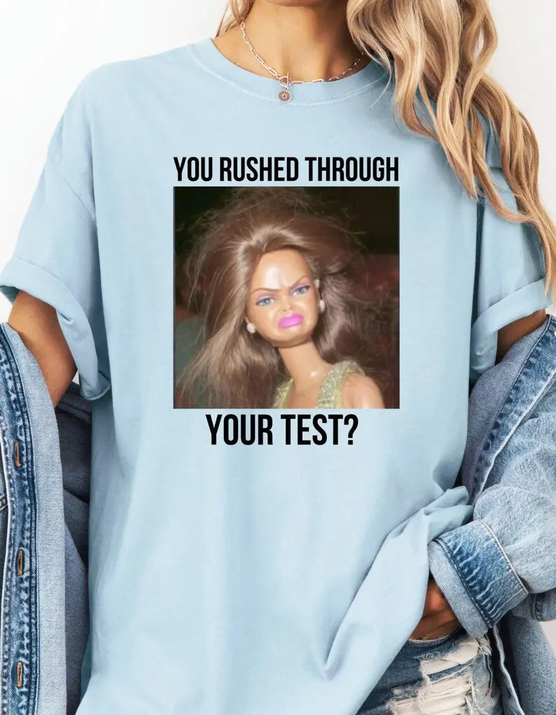 Teacher Testing Day T-Shirt – Comfort Colors® Retro Doll Meme Eras Tee
