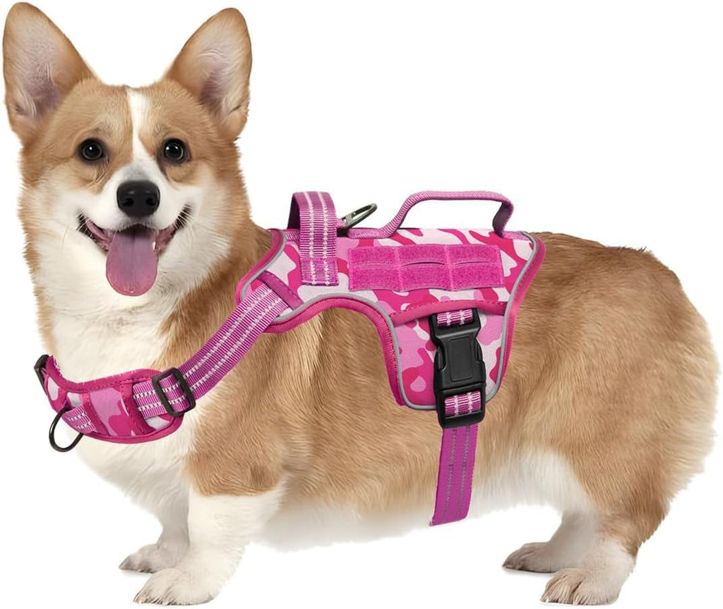 Heavy Duty No-Pull Tactical Dog Harness Molle Vest