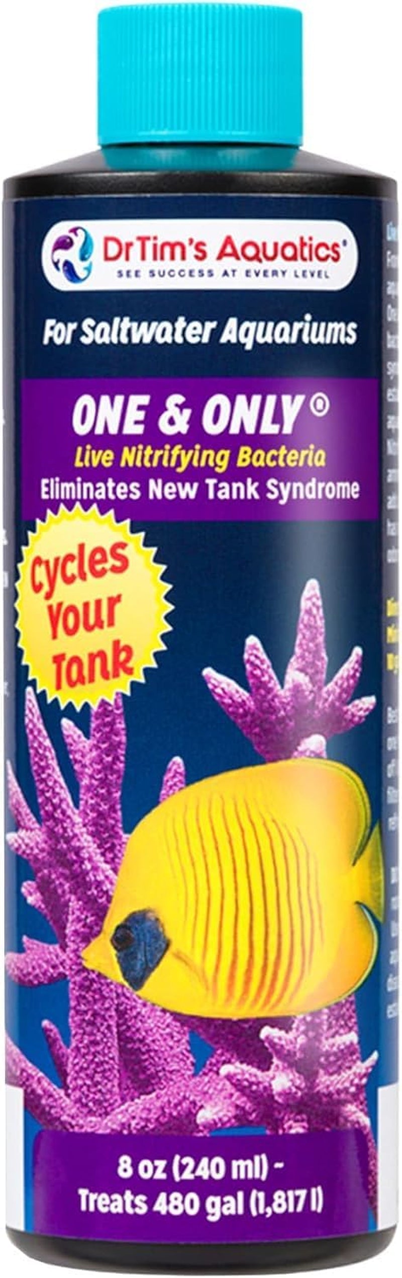 Dr Tim's One & Only Saltwater Nitrifying Bacteria 2 4 8 oz Aquarium