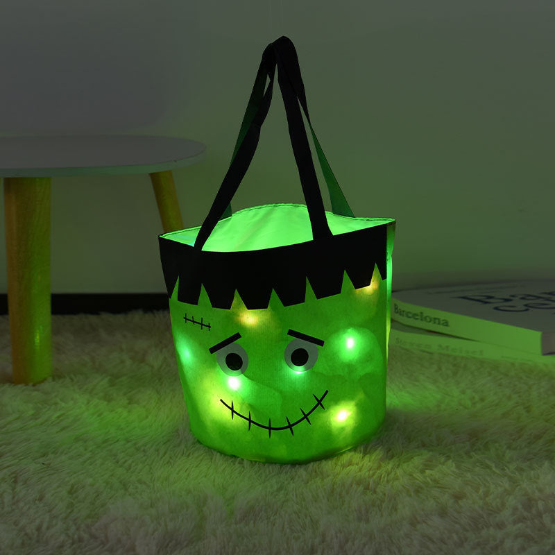 Multi-gear Luminous Halloween Basket Decorations Candy Bag