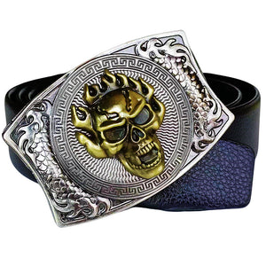 Bronze Flame Knife Black Belt