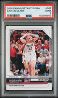 Graded 2024 Panini Instant WNBA Caitlin Clark #268 Rookie RC Basketball Card PSA 9 Mint