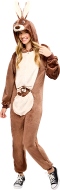 Kangaroo Comfy-Wear Costume - Adult Pajama Jumpsuit