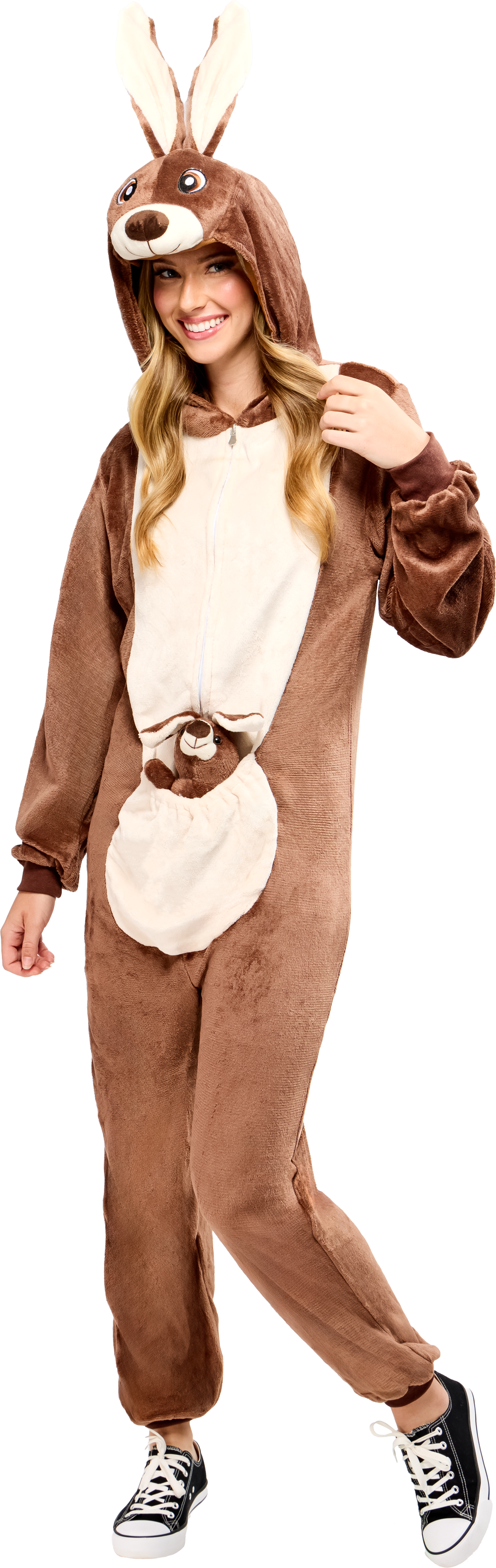 Kangaroo Comfy-Wear Costume - Adult Pajama Jumpsuit