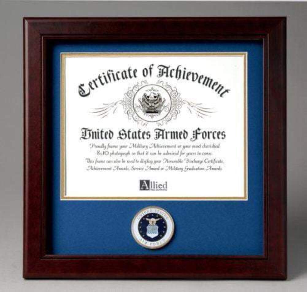 US Air Force Certificate of Achievement Frame with Medallion (8 x 10 inch)