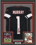 Framed Autographed/Signed Kyler Murray 35x39 Arizona Black Football Jersey JSA COA