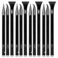 Prasacco 12 Pcs Plastic Scraper Tool Multi-Purpose Pen-Shaped Black