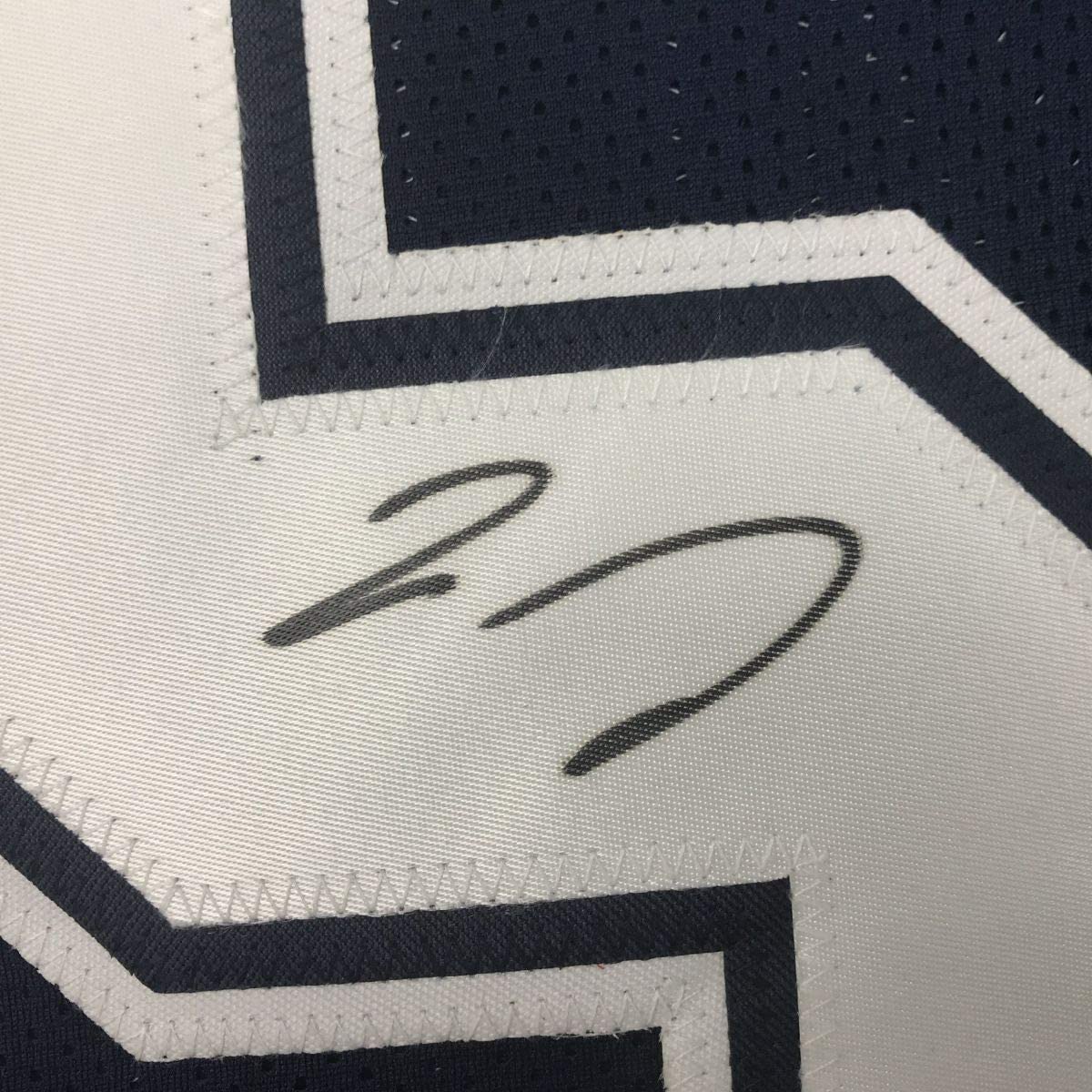 Framed Autographed/Signed Jaylon Smith 35x39 Dallas Dark Blue Football Jersey PSA/DNA COA