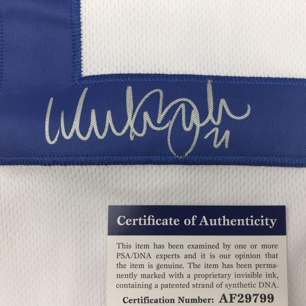 Framed Autographed/Signed Walker Buehler 35x39 Los Angeles LA White Baseball Jersey PSA/DNA COA